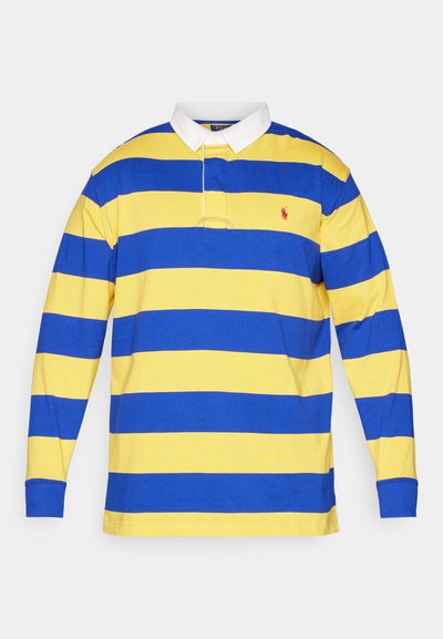 Polo Ralph Lauren Big & Tall THE ICONIC RUGBY SHIRT - Majica z dolgimi rokavi - arctic yellow/classic azure