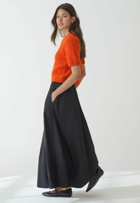 Next SHORT SLEEVE CREW NECK - Navadna majica - orange
