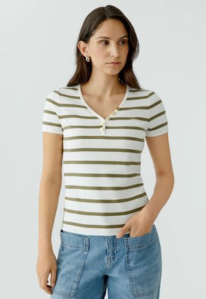 T-shirt imprimé - white green