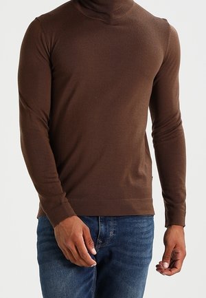 Striktrøje - brown