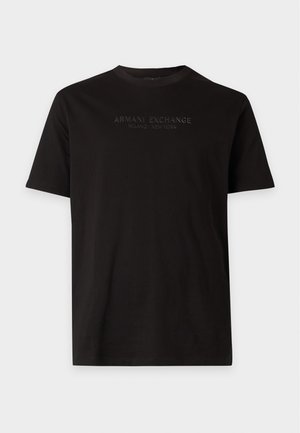 Armani Exchange, REGULAR - Lihtne T-särk - black