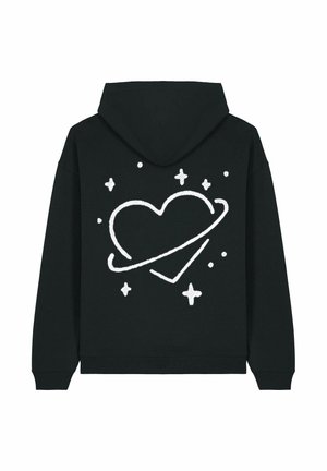 SATURN BACK PRINT UNISEX HEAVYWEIGHT - Hoodie - black