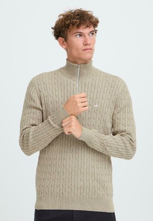 CALL HALF ZIP - Strickpullover - sand mix