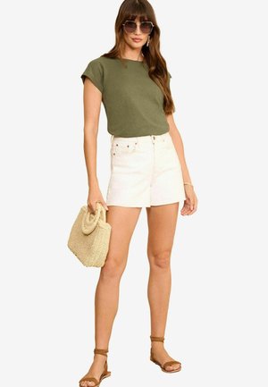 Love & Roses T-shirts print - khaki green