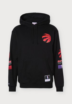 Mitchell & Ness, NBA TRIPLE CHECK HOODIE TORONTO RAPTORS - Клубно облекло - black