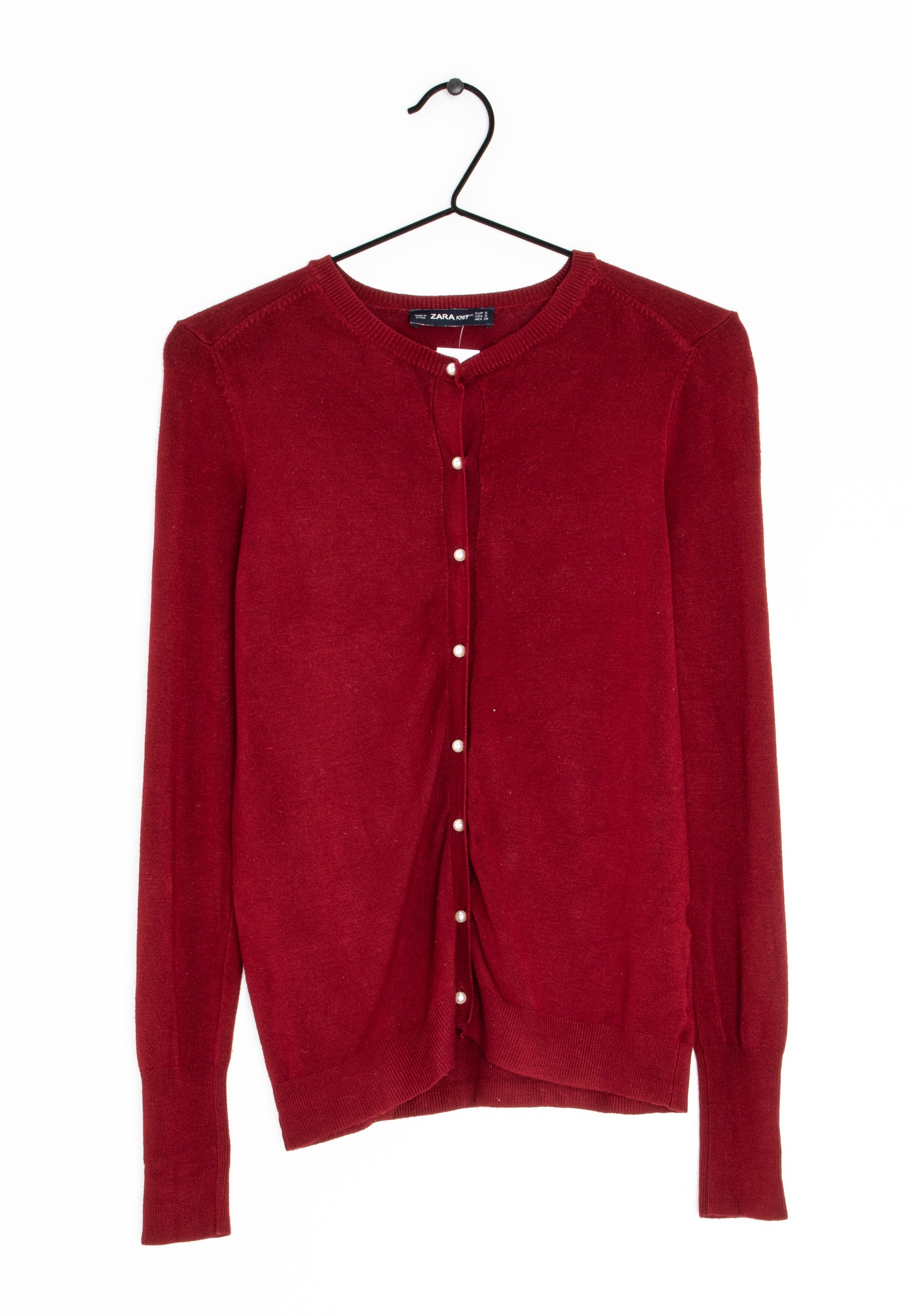 Zara Strickjacke Cardigan Herren Zara Zara Strickjacke Red/rot