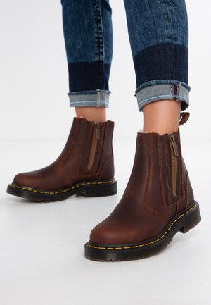 2976 ALYSON ZIPS SNOWPLOW - Støvletter - dark brown