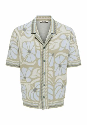 Only & Sons, KNITTED SHIRT ONSDUKE KNITTED CARDIGAN - Chemise - silver sage
