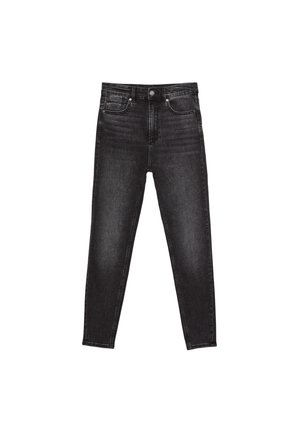 Stradivarius, D09 SUPER HIGH-WAIST SKINNY JEANS - Jeans Skinny Fit - grey