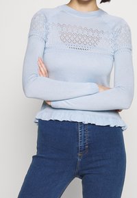 Topshop Strickpullover - light blue