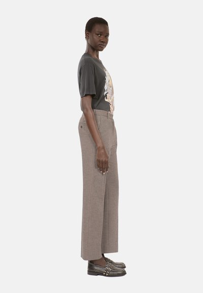 The Kooples DROIT PIED DE POULE - Broek - beige
