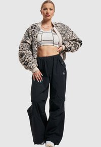 Karl Kani SIGNATURE TEDDY - Fleecejakke - cream black