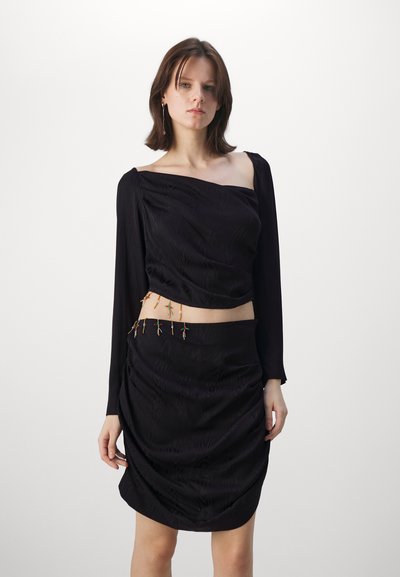 Ahluwalia FEMI DRAPED DRESS - Vestito elegante - black