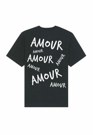 AMOUR - Print T-shirt - black