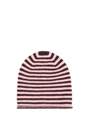 Bershka, STRIPED BEANIE - Bonnet - light pink
