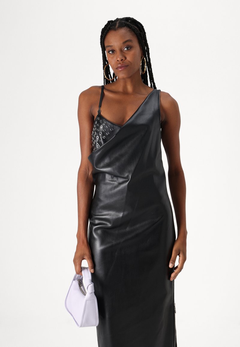 patrizia pepe leather dress Patrizia Pepe ABITO DRESS - Shift dress - nero/black