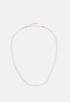 BEADED COLLAR NECKLACE - Kaklarota - gold-coloured