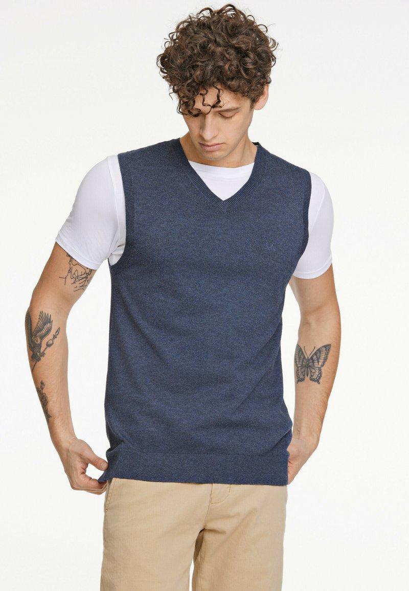 Lindbergh SLIPOVER - Strickpullover - navy mix