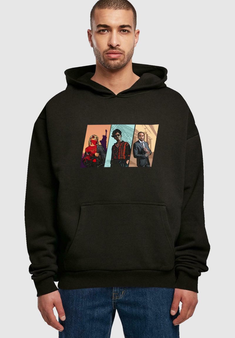 Dropsize HEAVY CRIME - Felpa con cappuccio - black/nero