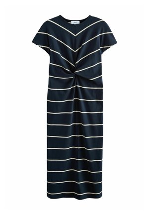 TWIST REGULAR FIT - Jerseyklänning - navy blue white stripe