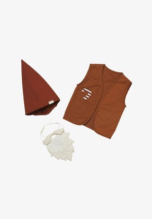 Fabelab UP CHRISTMAS ELF SET - LITTLE SANTA - Kootud müts - natural
