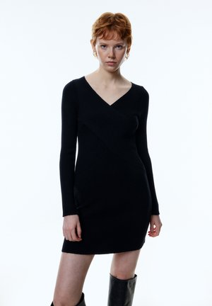 AMELY - Strickkleid - schwarz