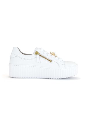 SNEAKER LOW - Baskets basses - weiss/gold