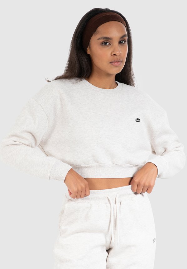 CROP AMELIA - Sweatshirt - beige melange