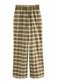PULL ON CHECK - Pantaloni - green white