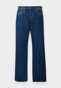 Não selecionado, worn in blue stream