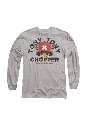 Long sleeved top - mottled light grey