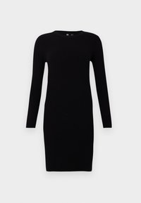 PCMIRA NEW O NECK DRESS - Abito in maglia - black