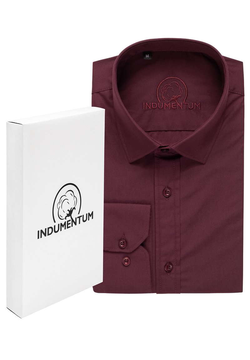 Herren Komplettanzüge | Indumentum REGULAR FIT Businesshemd weinrot/dunkelrot - KC18323 Herren Komplettanzüge | Indumentum REGULAR FIT Businesshemd weinrot/dunkelrot - KC18323