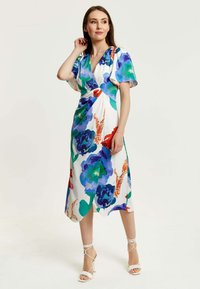 Liquorish FLORAL PRINT BASED MIDI WRAP - Day dress - multicoloured