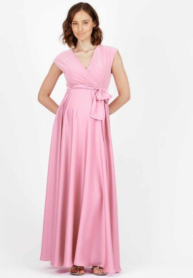 sachin and babi light blue dress Dorothea Maternity Evening Dress