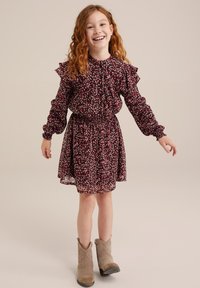 WE Fashion Košilové šaty - black