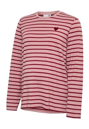 MAMALICIOUS MLLOVELY - Camiseta de manga larga - zephyr/windsor wine