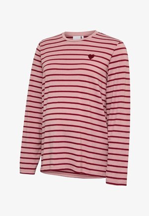 MAMALICIOUS MLLOVELY - T-shirt à manches longues - zephyr/windsor wine