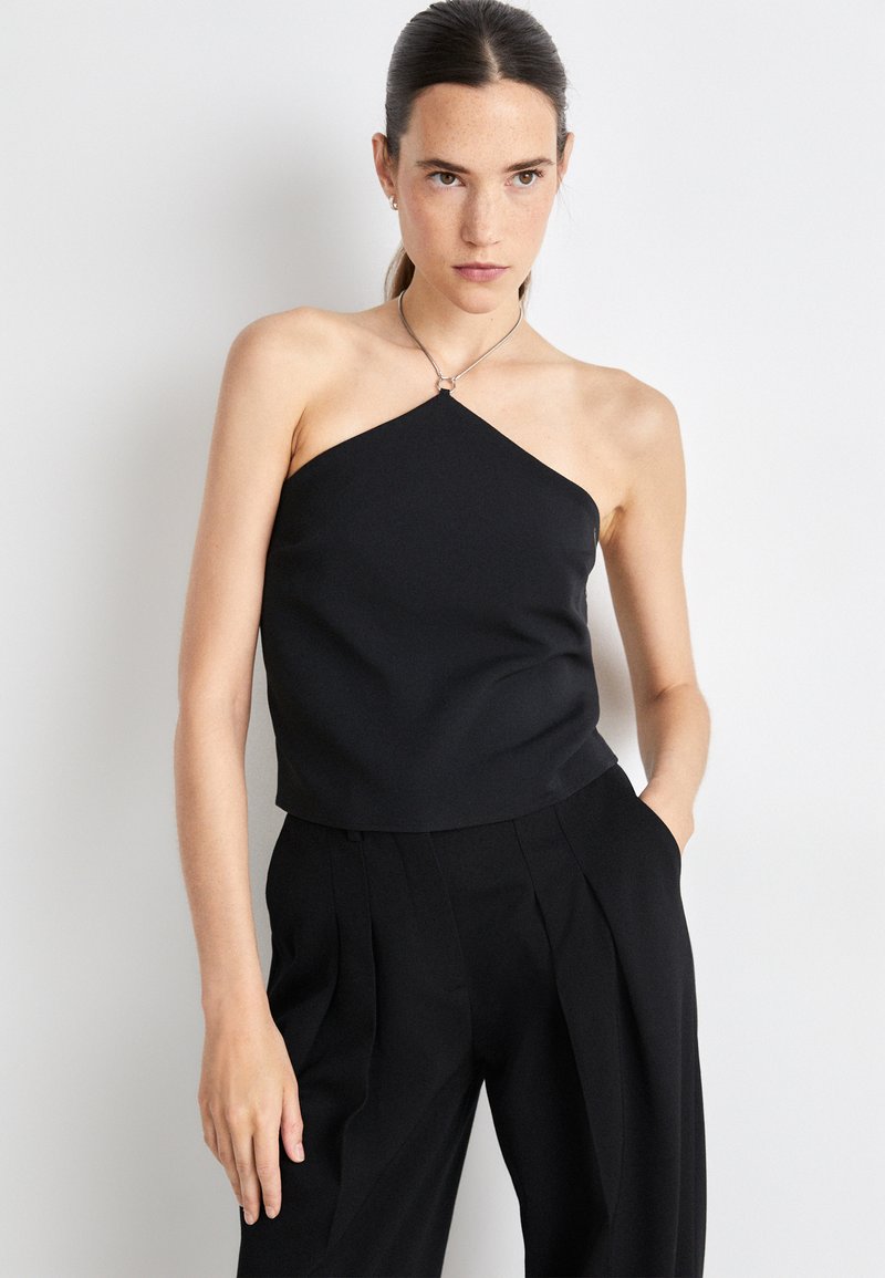Calvin Klein Jeans CHAIN Top black/negru Zalando.ro