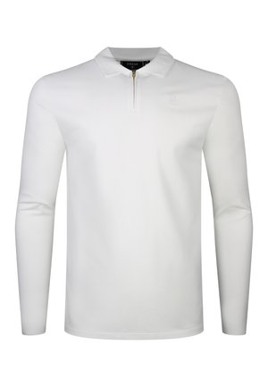 SIKSILK, LS ZIP - Poloshirt - white