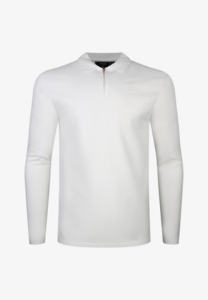 SIKSILK, LS ZIP - Poloshirt - white