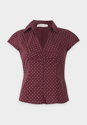 Hollister Co., CINCH HOOK AND EYE SHIRTING - Πουκαμίσα με κουμπιά - red