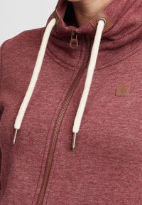 Oxmo Sudadera con cremallera - bordeaux