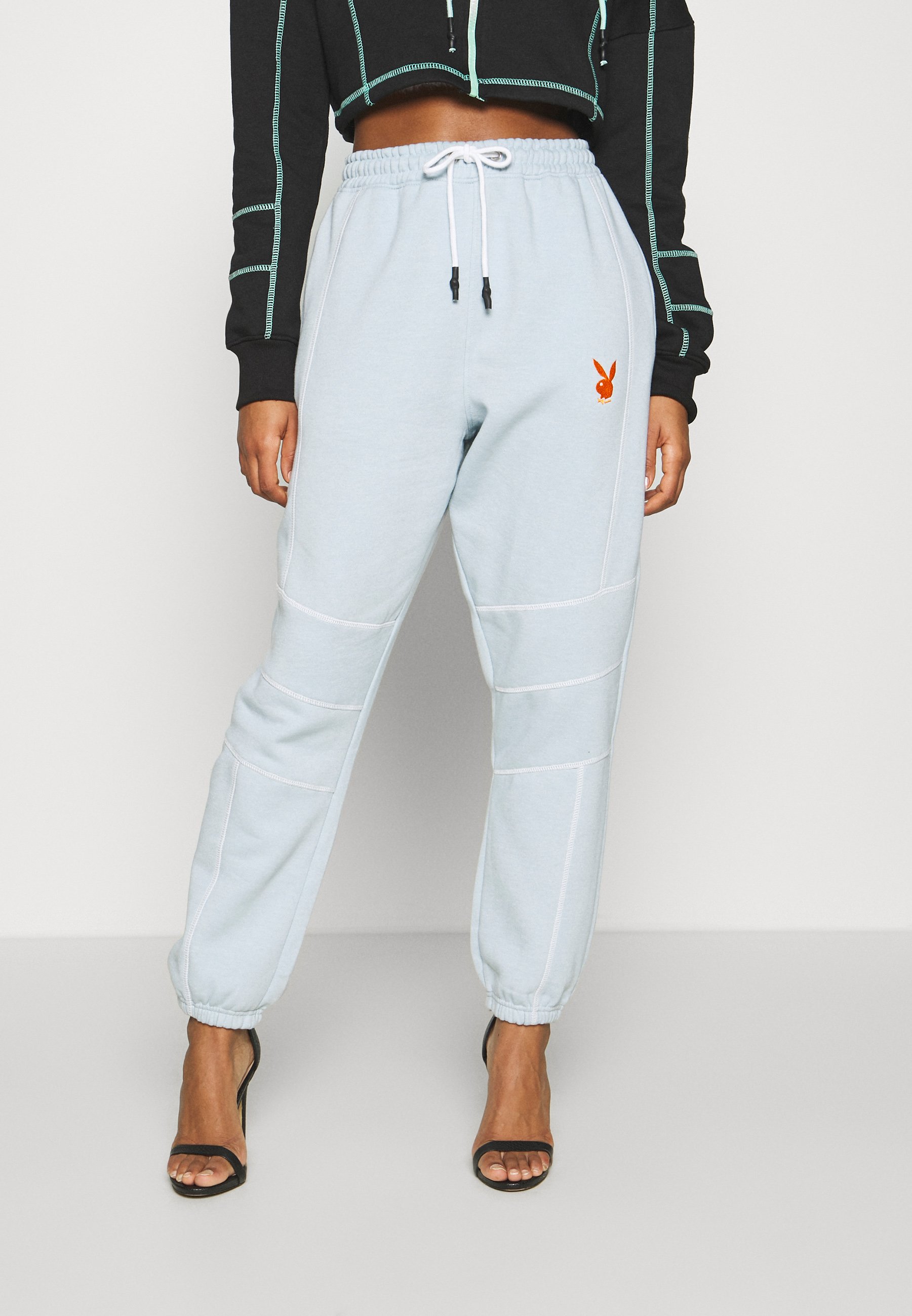 Missguided Playboy Grey Joggers 