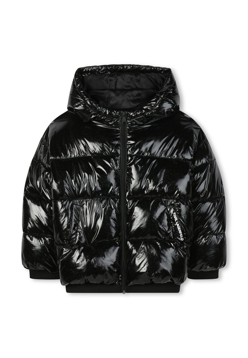 KARL LAGERFELD KIDS Winterjas zwart KARL LAGERFELD KIDS Winterjas zwart