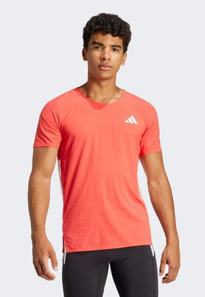 adidas Performance ADIZERO TEE - Sports T-shirt - semi lucid red