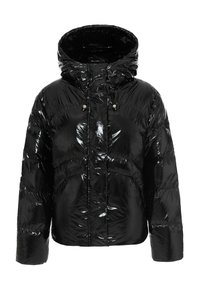 GLOSSY HOODED - Daunenjacke - black