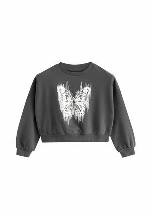 SEQUIN BOXY - Sweatshirt - charcoal grey