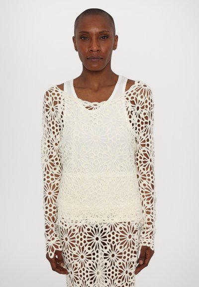 Norma Kamali OBIE LONG SKIRT - Jupe longue - cream