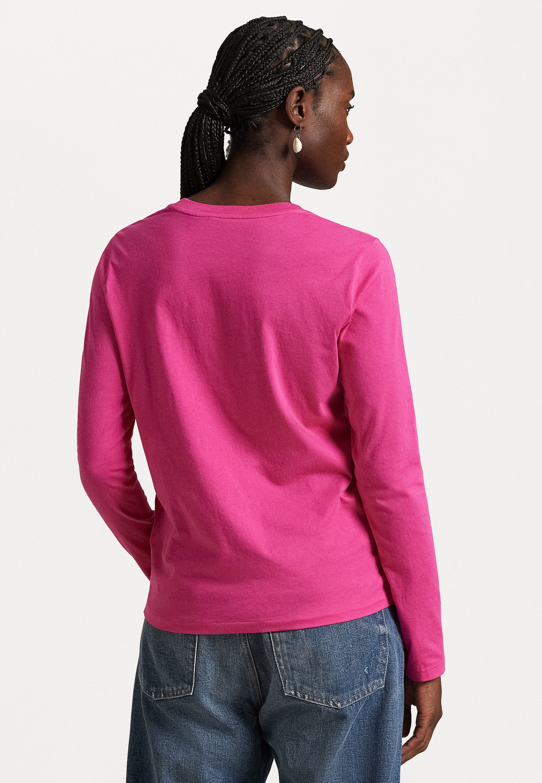 white ribbed top long sleeve